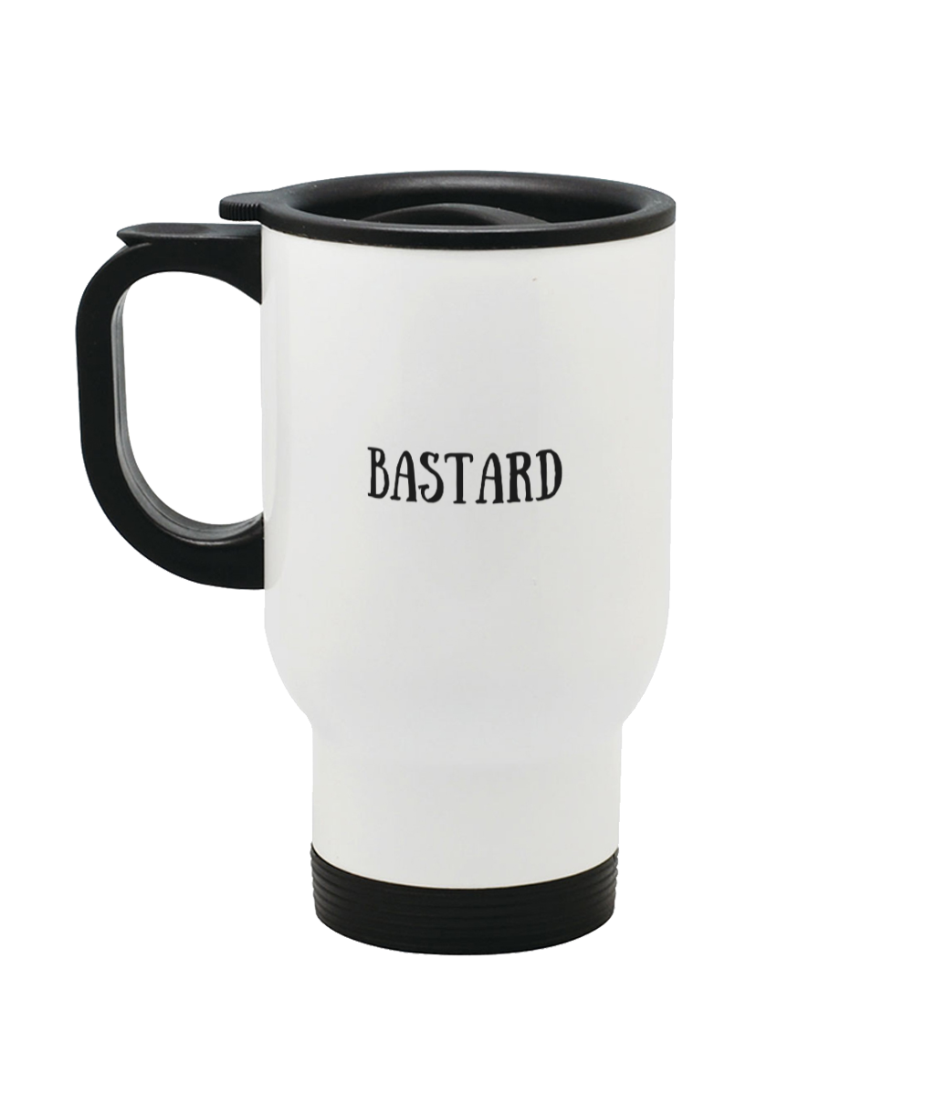 Bastard Stainless Steel Travel Mug Left side