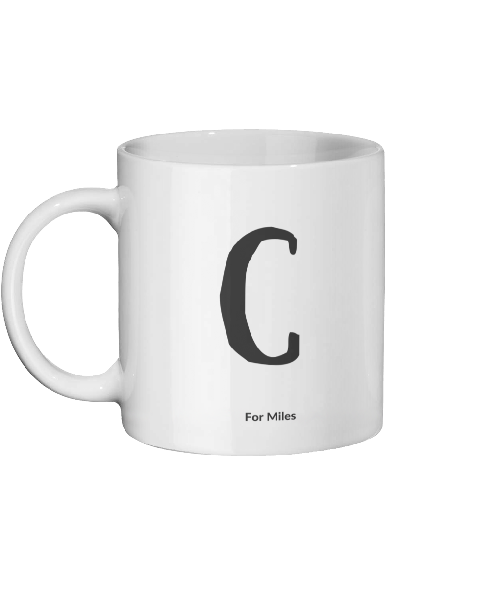 C for Miles Mug Left-side