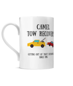Camel Tow Posh Mug Left side