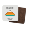 Cream Pie 4 Pack Hardboard Coasters front