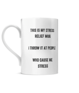 Posh Stress Relief Mug Left side