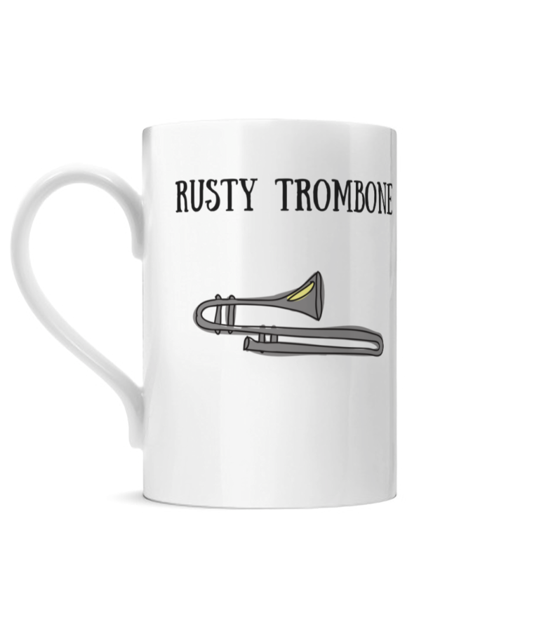Rusty Trombone Posh Mug Left Side