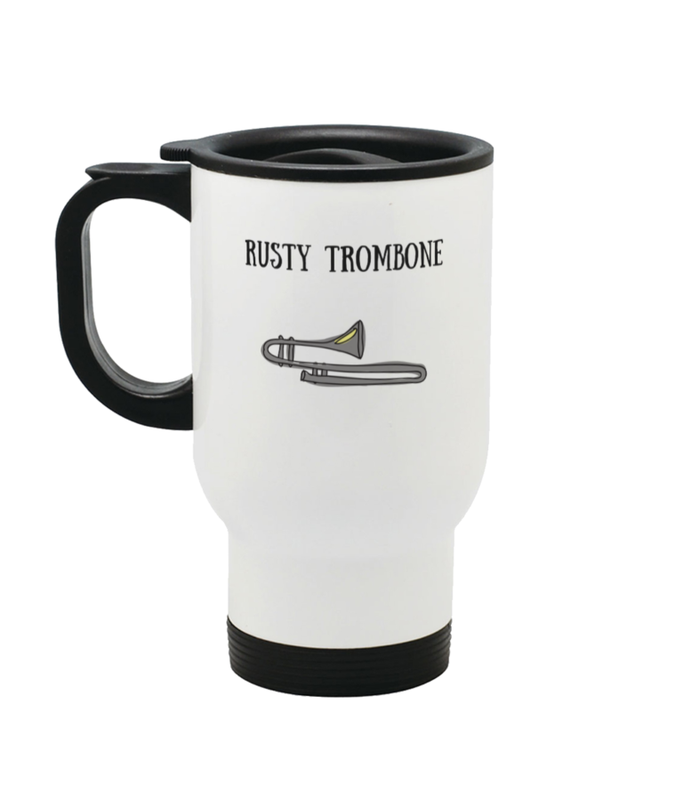 Rusty Trombone Stainless Steel Travel Mug