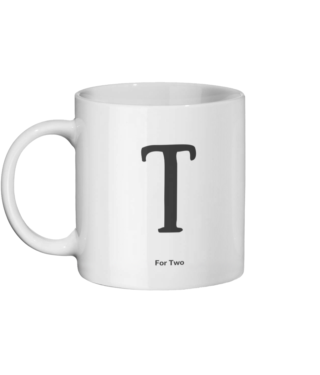 T for Two Mug Left-side
