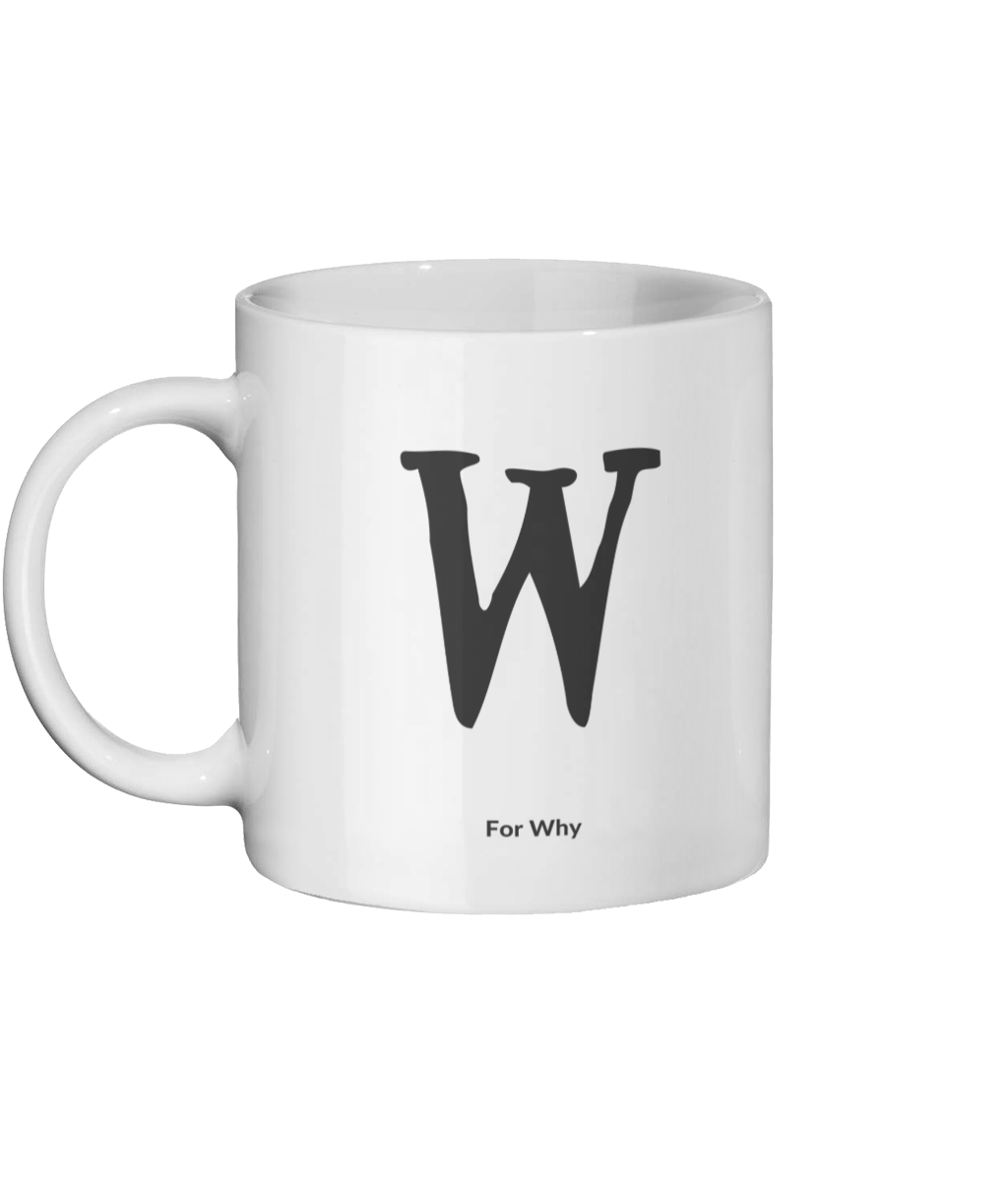 W for Why Mug Left-side