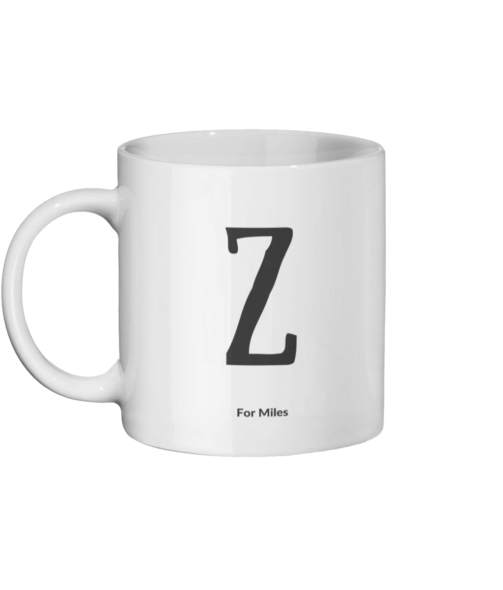Z for Miles Mug Left-side